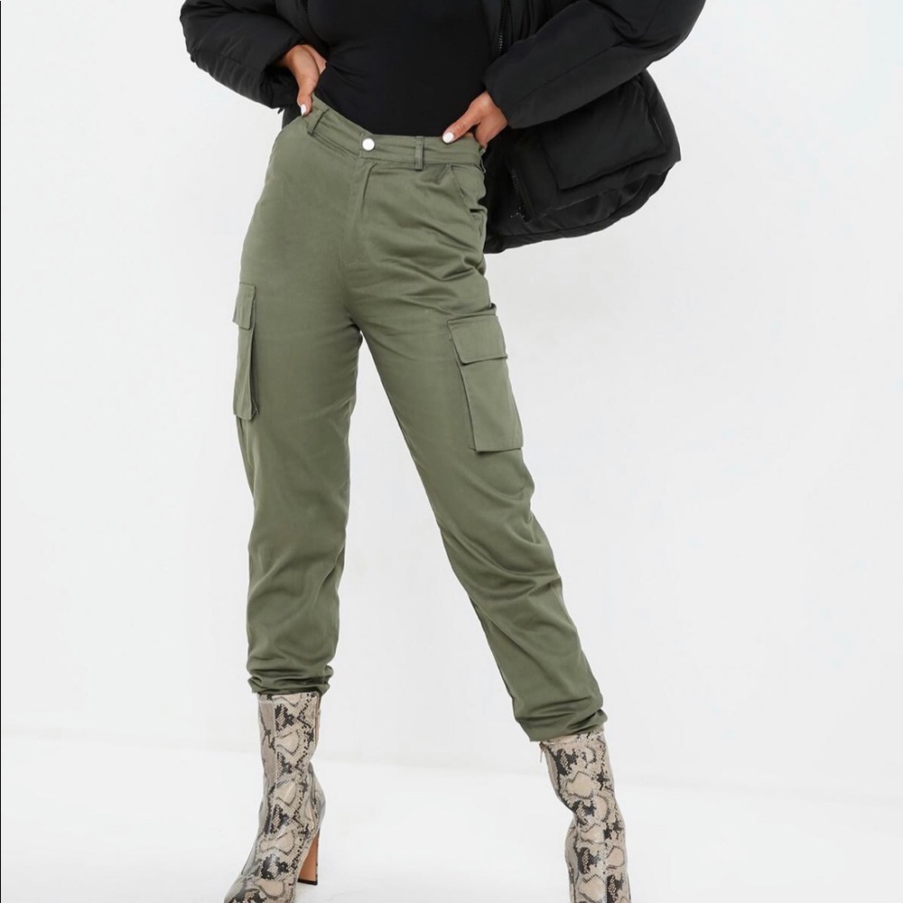 Green cargo pants